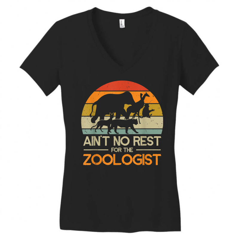 Zoologist Zookeeping Wildlife Zoology Zoo Employee Zookeeper Women's V-Neck T-Shirt by Posh | Artistshot