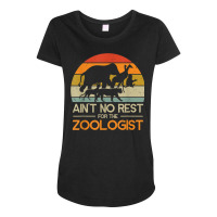 Zoologist Zookeeping Wildlife Zoology Zoo Employee Zookeeper Maternity Scoop Neck T-shirt | Artistshot