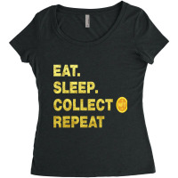 Eatsleepcollectnft,eatsleepnftrepeat,nftstudios,nftismyvalentinenonfun Women's Triblend Scoop T-shirt | Artistshot