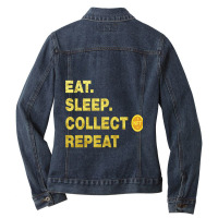 Eatsleepcollectnft,eatsleepnftrepeat,nftstudios,nftismyvalentinenonfun Ladies Denim Jacket | Artistshot