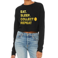 Eatsleepcollectnft,eatsleepnftrepeat,nftstudios,nftismyvalentinenonfun Cropped Sweater | Artistshot