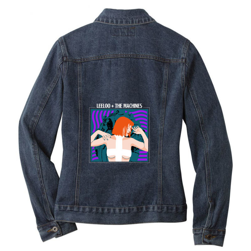 Leeloo And The Machines Ladies Denim Jacket by cm-arts | Artistshot