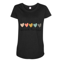 Speech Therapy Leopard Hearts Speech Language Pathology Slp Maternity Scoop Neck T-shirt | Artistshot