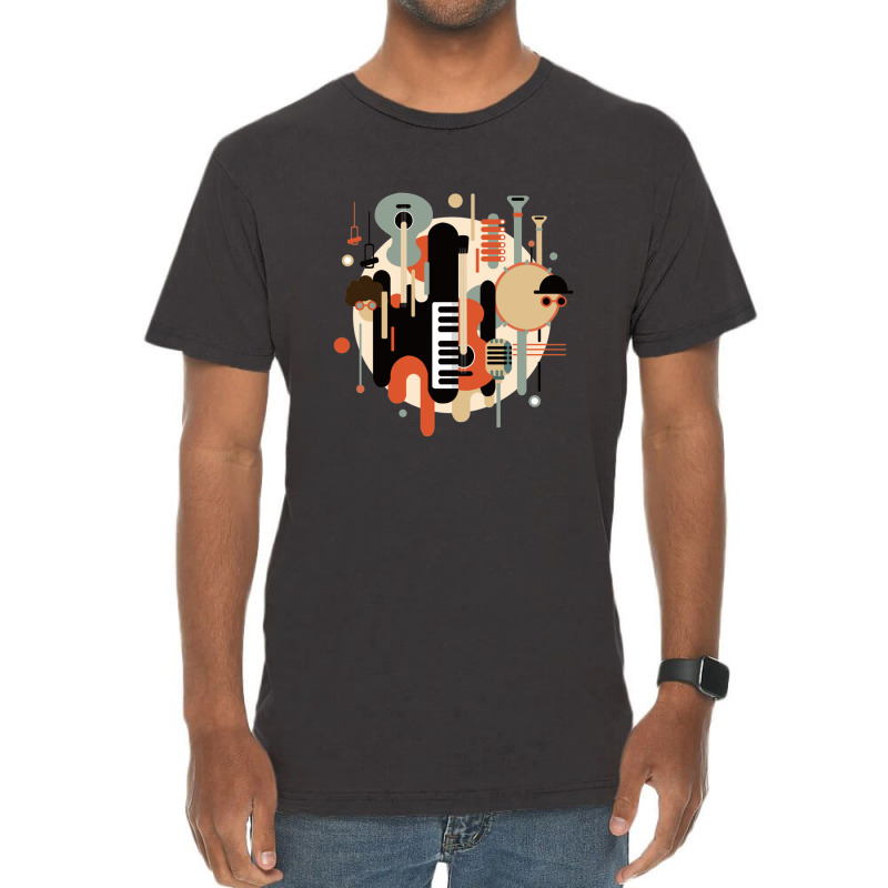 Current Non Cartoon Musical Instrument Music Vintage T-Shirt by JAMESDSHARP | Artistshot