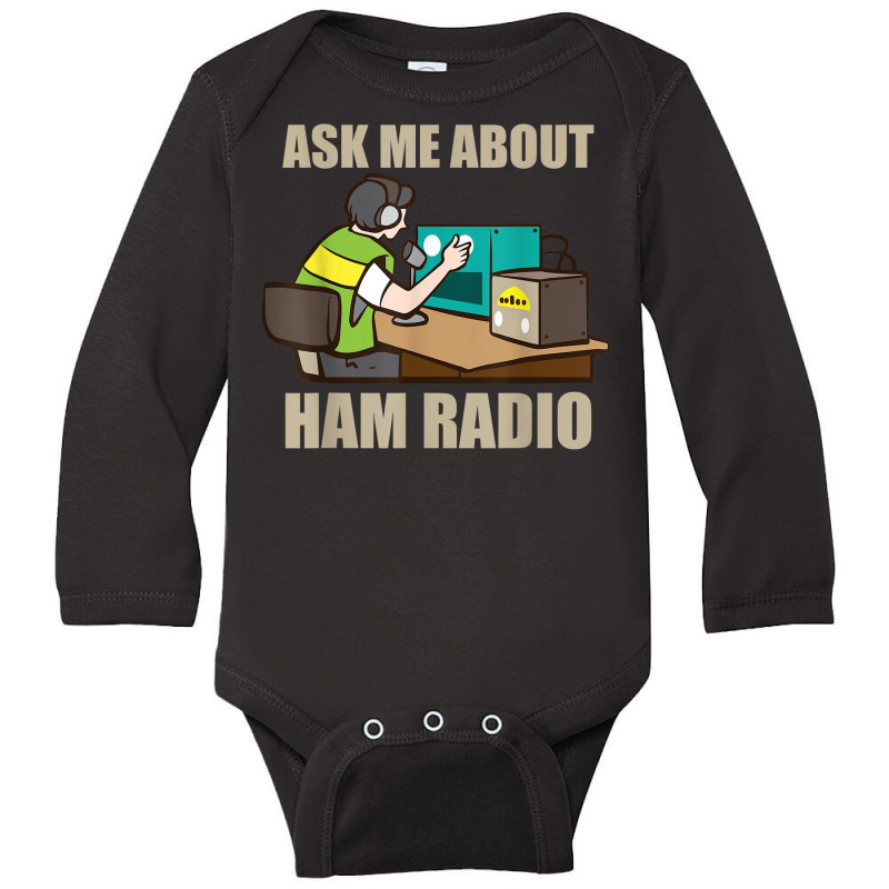 Amateur Radio Operator Ham Radio Long Sleeve Baby Bodysuit by Aquarius | Artistshot