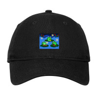 Cute Frogs Playing Musical Instruments Adjustable Cap | Artistshot