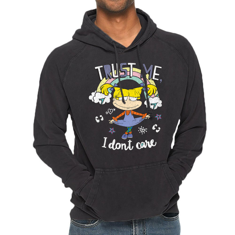 Rugrats Angelica Trust Me Don't Care Rainbow Vintage Hoodie by cm-arts | Artistshot