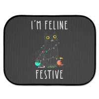 Cat Christmas Feline Festive Women & Kids Xmas Rear Car Mat | Artistshot