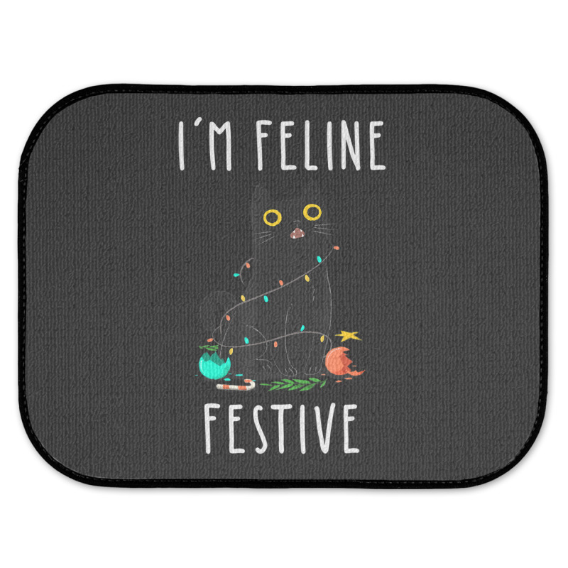 Cat Christmas Feline Festive Women & Kids Xmas Rear Car Mat | Artistshot