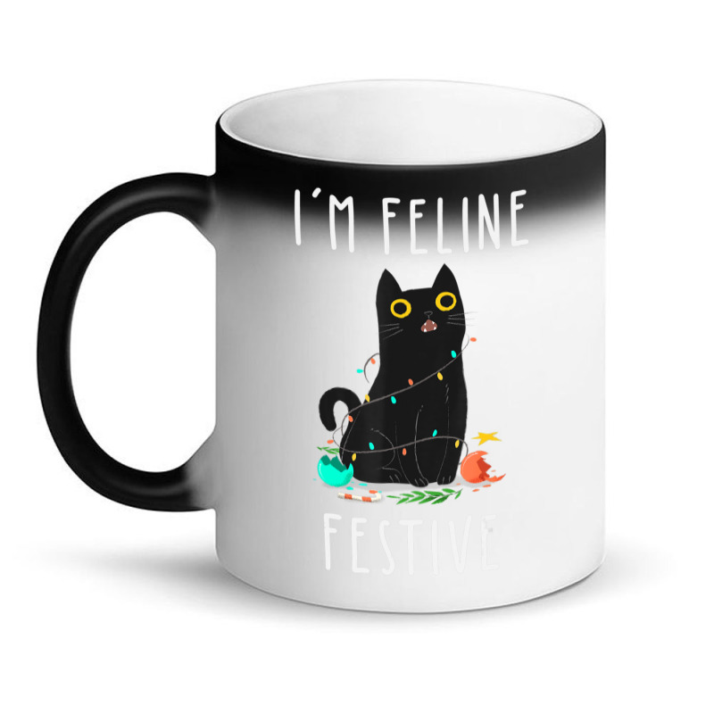 Cat Christmas Feline Festive Women & Kids Xmas Magic Mug | Artistshot