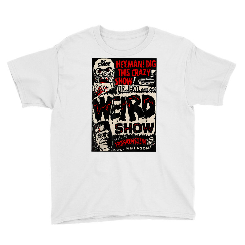 Horror Movie Monster Vintage Halloween Frankenstein T Shirt Youth Tee by cm-arts | Artistshot