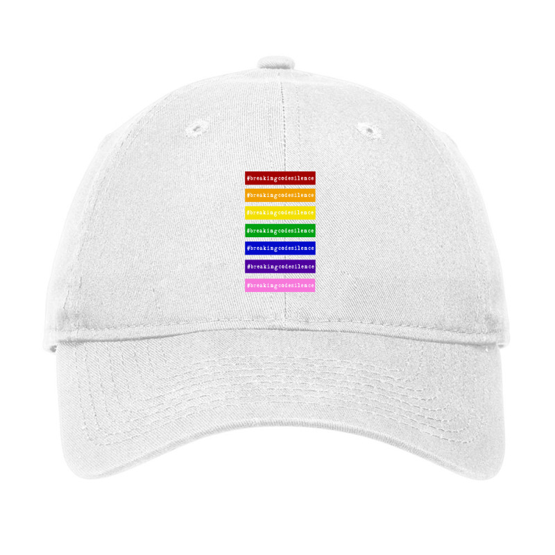 #breakingcodesilence,rainbow ,alliance ,breaking Code Silence Adjustable Cap | Artistshot