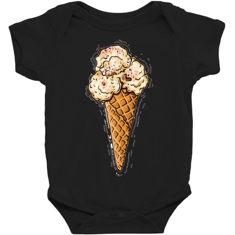 Ice Cream Cone Diy Couples Group Party Halloween Costume Baby Bodysuit by Posh | Artistshot