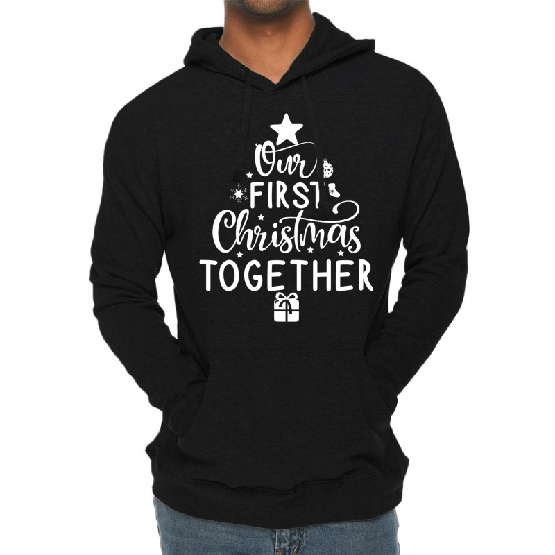 Christmas Couple Matching Our First Christmas Together Lightweight Hoodie | Artistshot