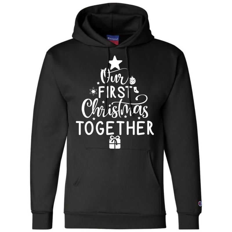 Christmas Couple Matching Our First Christmas Together Champion Hoodie | Artistshot