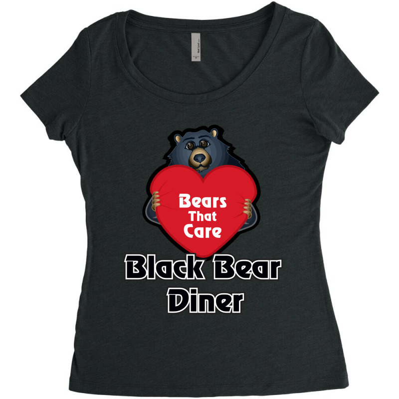 Resto, Black Bear Diner Women's Triblend Scoop T-shirt by Kahet | Artistshot