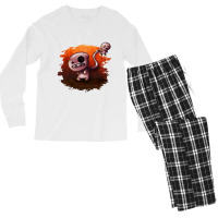 La Reliure D_isaac Rebirth  De Personnage De Fiction Animalier Tous Le Men's Long Sleeve Pajama Set | Artistshot