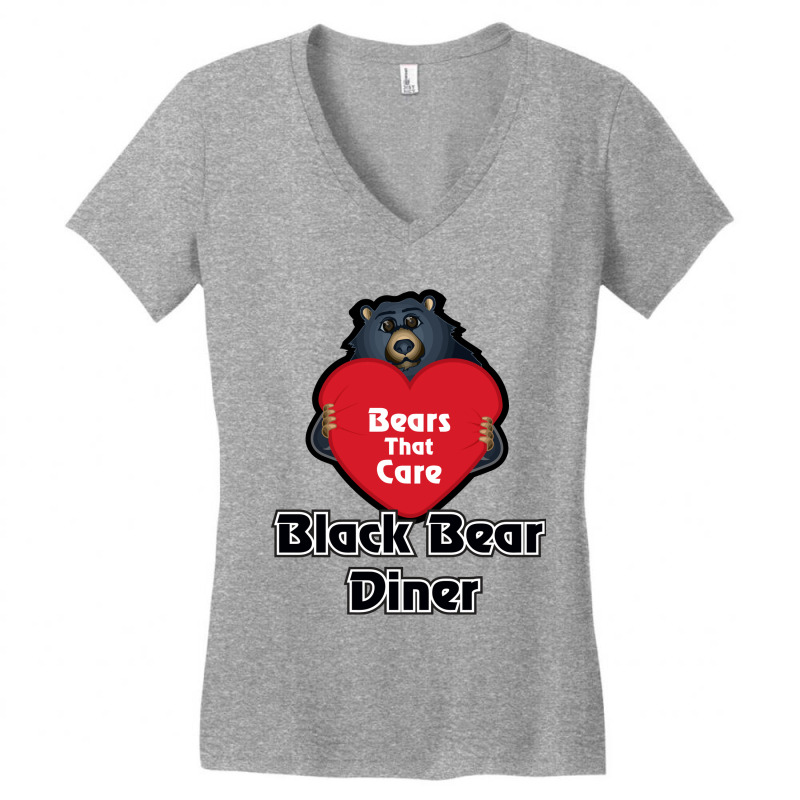 Resto, Black Bear Diner Women's V-Neck T-Shirt by Kahet | Artistshot