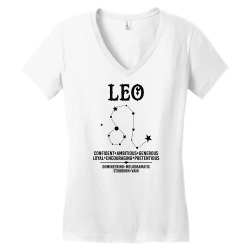 Leo Zodiac Sign Women's V-Neck T-Shirt | Artistshot