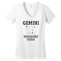 Gemini Zodiac Sign Women's V-neck T-shirt | Artistshot