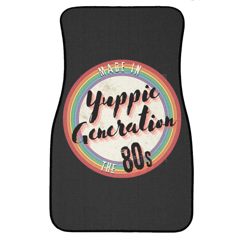 Yuppie Generation Made In The 80s - Vintage Style Front Car Mat | Artistshot