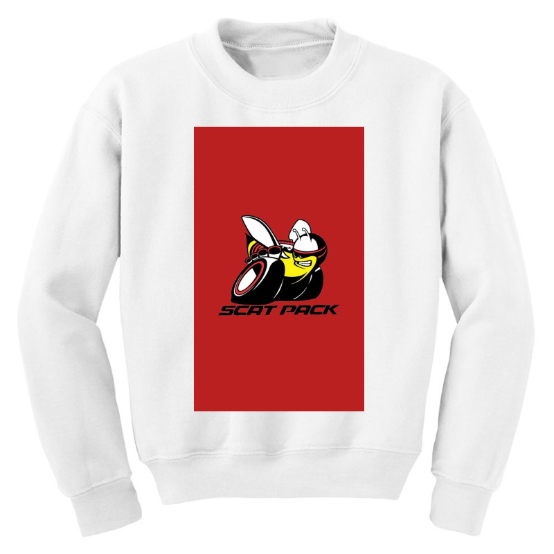 Scat Pack Black Letters Youth Sweatshirt | Artistshot