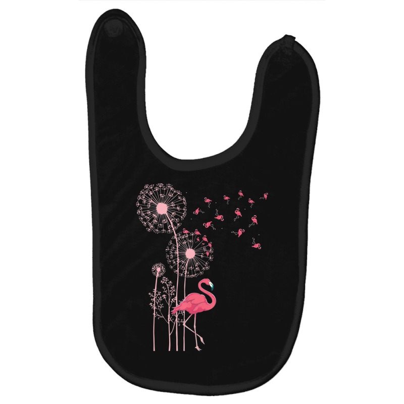 Flower Dandelion Exotic Animal Tropical Bird Pink Flamingo Baby Bibs by cm-arts | Artistshot