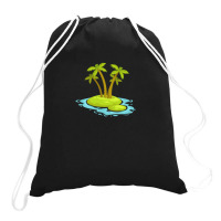 Mini Calm Island 1 Drawstring Bags | Artistshot