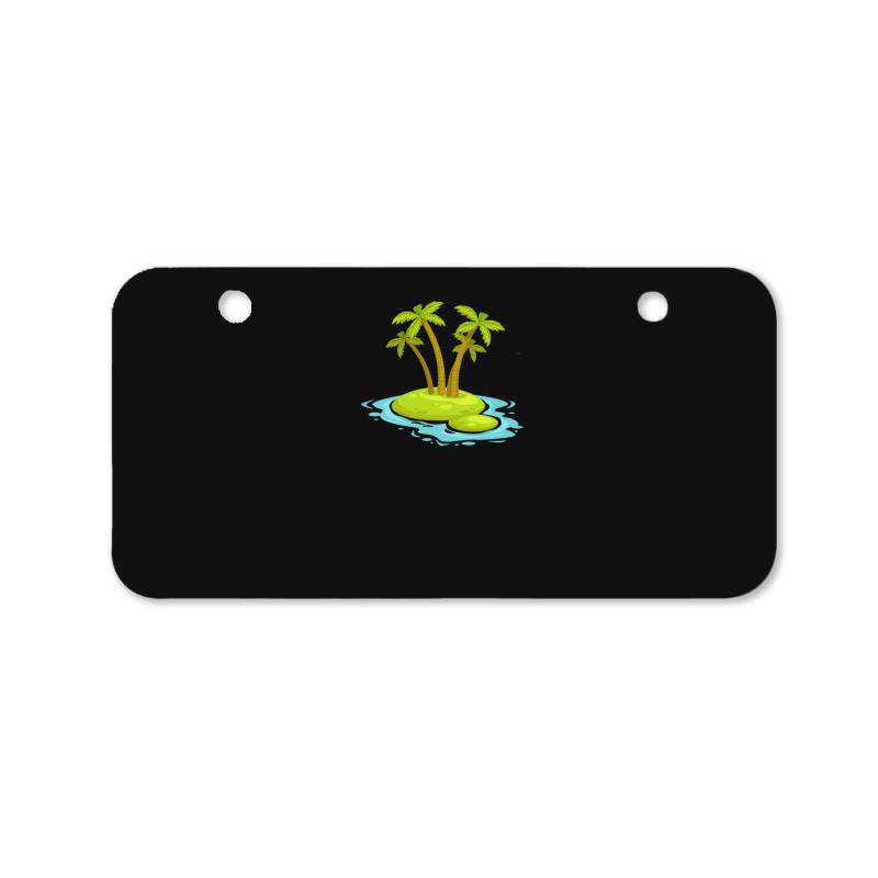 Mini Calm Island 1 Bicycle License Plate by cm-arts | Artistshot