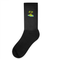 Mini Calm Island 1 Socks | Artistshot