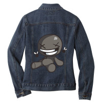 Reliure Du Personnage Drôle De Repentance Isaac  Essentiel Ladies Denim Jacket | Artistshot