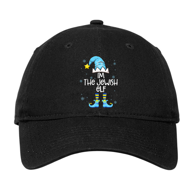 Happy Christmukkah Jewish I'm The Jewish Elf Christmas Xmas Adjustable Cap | Artistshot