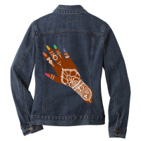 Pride Henna, Long Ladies Denim Jacket | Artistshot