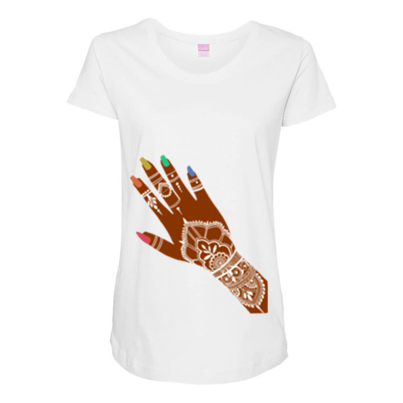 Pride Henna, Long Maternity Scoop Neck T-shirt by RILEYALLEN | Artistshot