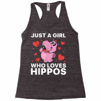 Cool Hippo Art For Women Girls Hippopotamus Safari Zoologist T Shirt Racerback Tank | Artistshot