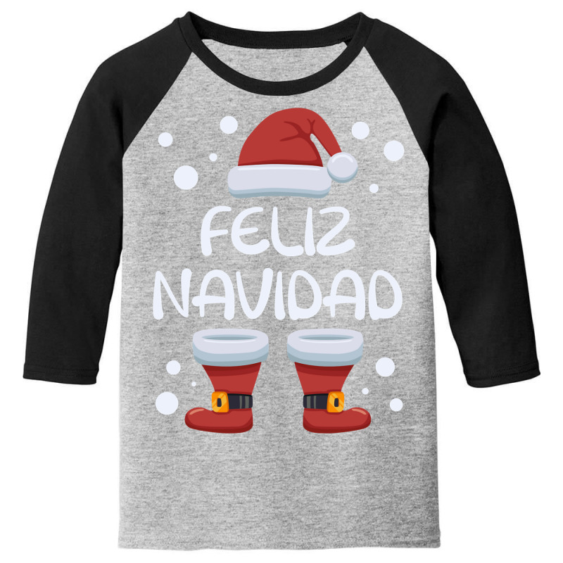 Feliz Navidad Spanish Christmas Santa Merry Xmas Spain Sweatshirt Youth 3/4 Sleeve | Artistshot