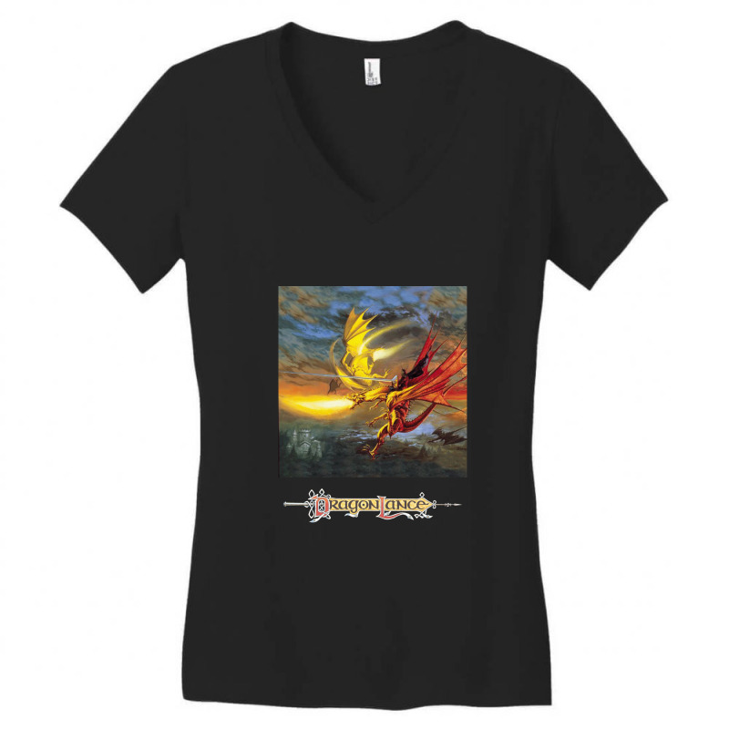 Dragonlance Legend Of Huma Artwork Women's V-Neck T-Shirt by AubreyBarfield | Artistshot