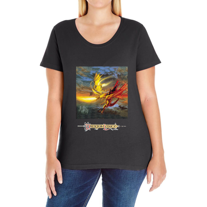 Dragonlance Legend Of Huma Artwork Ladies Curvy T-Shirt by AubreyBarfield | Artistshot