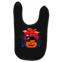 Funny Halloween Jack O Lantern Pumpkin Cat Witch Hat Baby Bibs | Artistshot