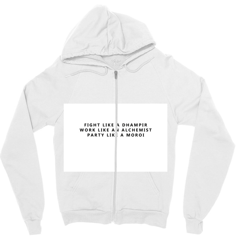 Fight Work Party Zipper Hoodie by cm-arts | Artistshot