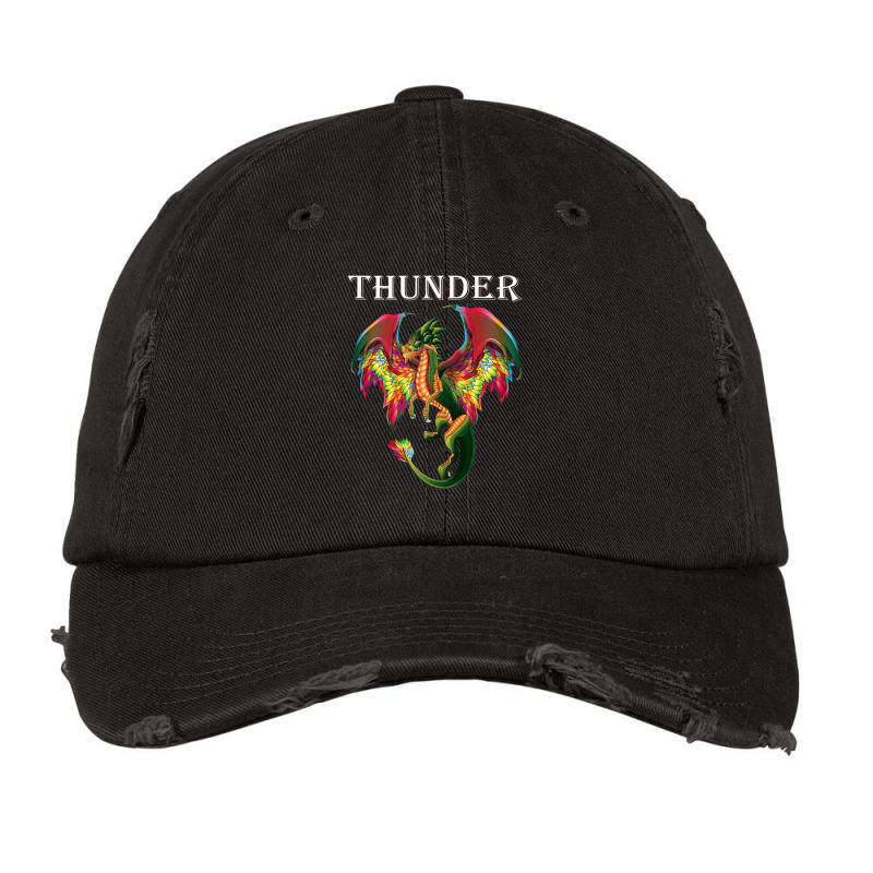 Imagine You Are A Thunder Dragon Breathing Fire With Wings Vintage Cap by cm-arts | Artistshot