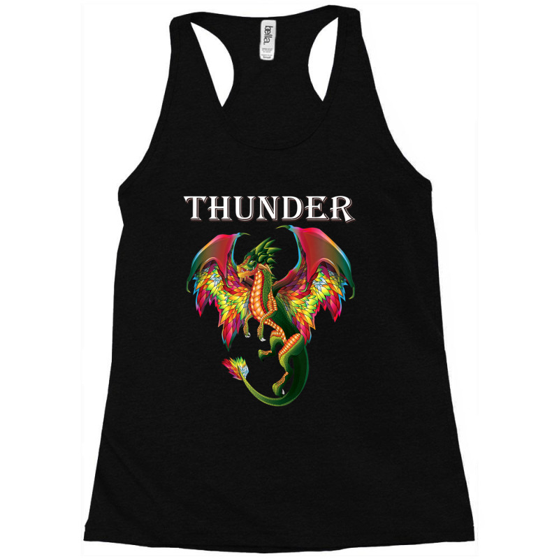 Imagine You Are A Thunder Dragon Breathing Fire With Wings Racerback Tank by cm-arts | Artistshot