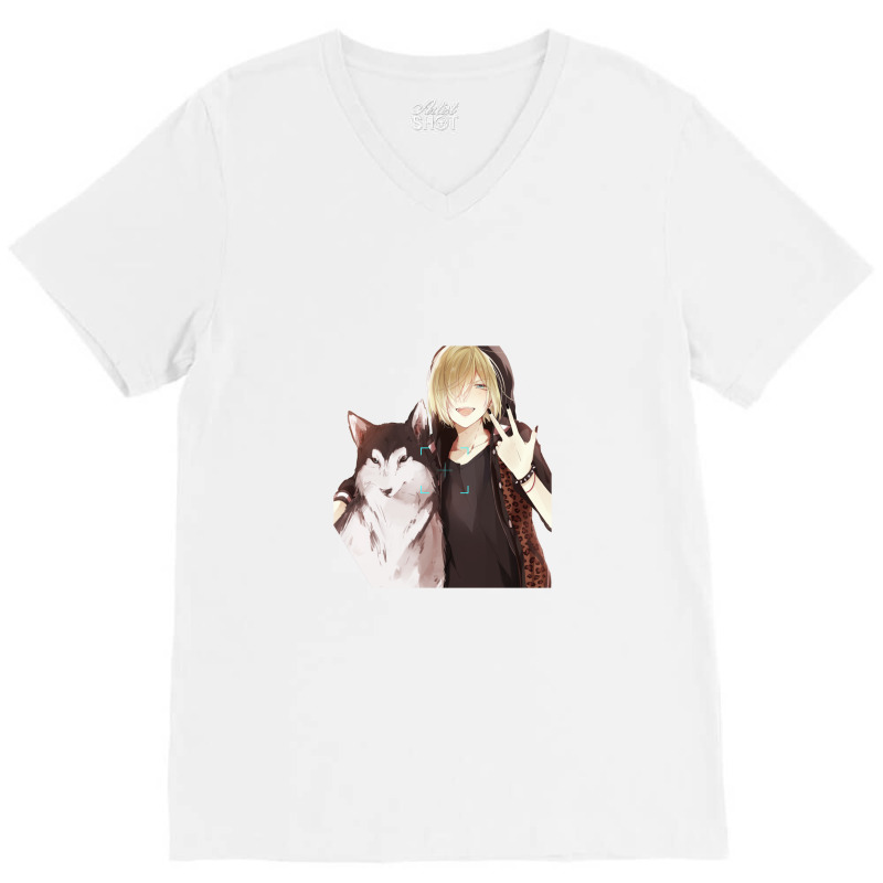 Anime V-Neck Tee by dosogedhe | Artistshot