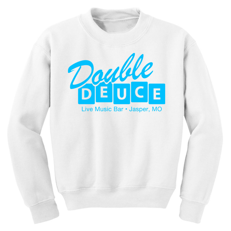 Retro 80s Double Deuce Roadhouse Pullover Hoodie Youth Sweatshirt by cm-arts | Artistshot