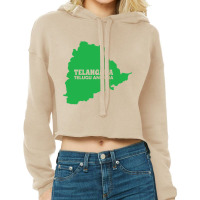 Telengana - Telugu Angana Cropped Hoodie | Artistshot