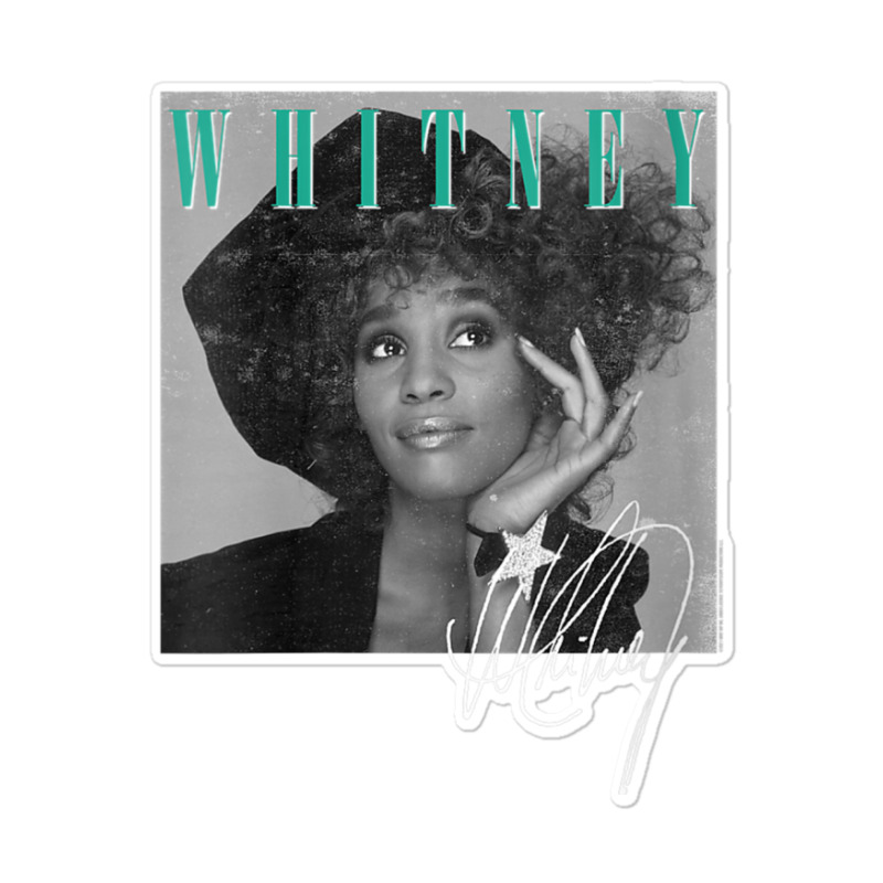 Womens Whitney Houston Shooting Star V Neck T Shirt Sticker | Artistshot