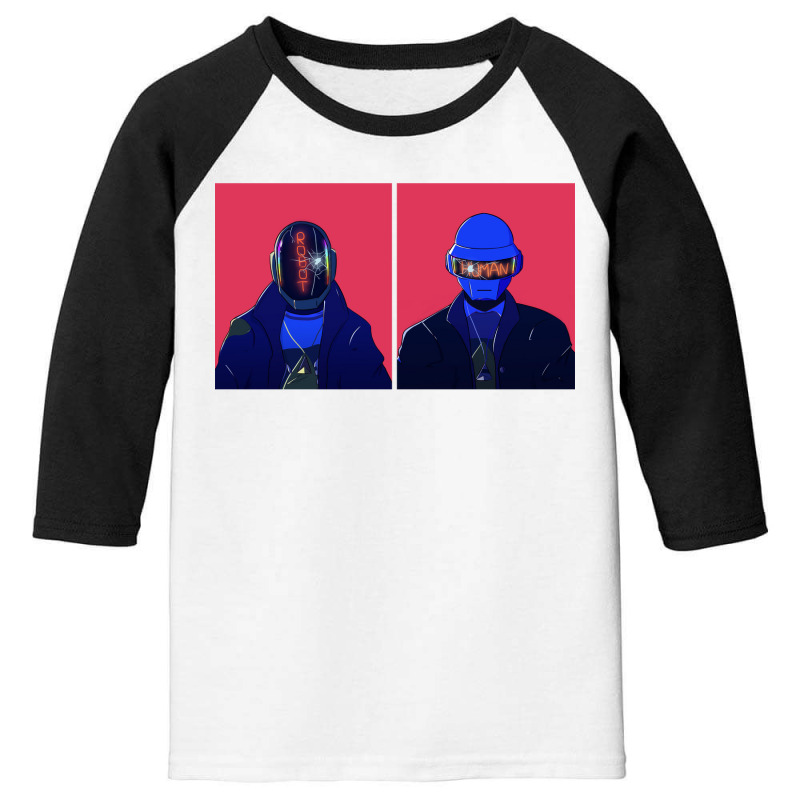 Human After Daft Funk Youth 3/4 Sleeve by kynekel | Artistshot