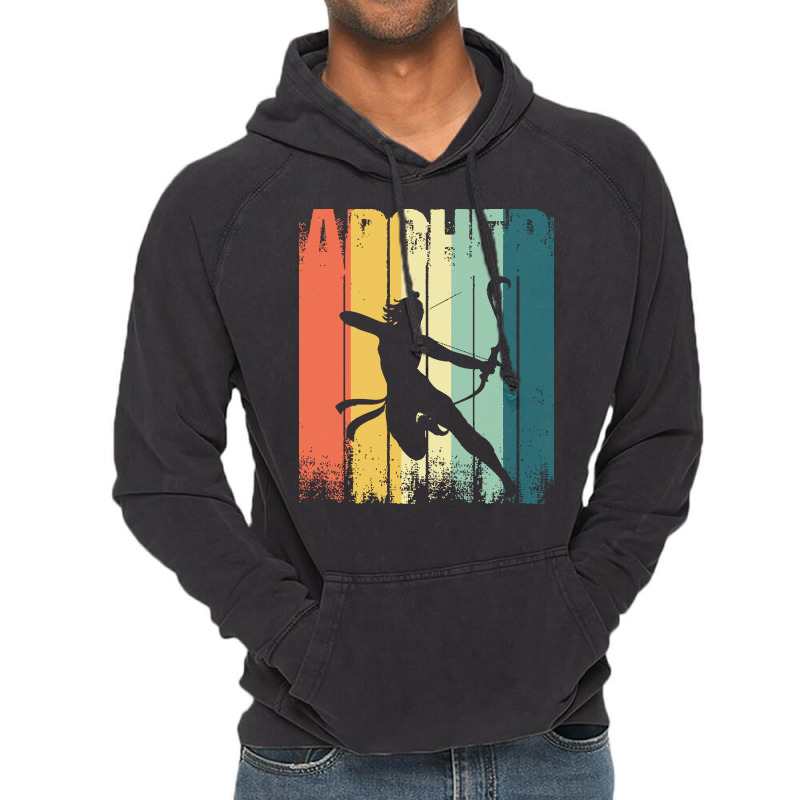 Archery Bowman Archers Arrows Bows Target Shooting Gift Vintage Archer Vintage Hoodie | Artistshot