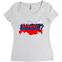 Womens Let's Remove Sanctions On Russia Peace Love And Nord Streams V Women's Triblend Scoop T-shirt | Artistshot