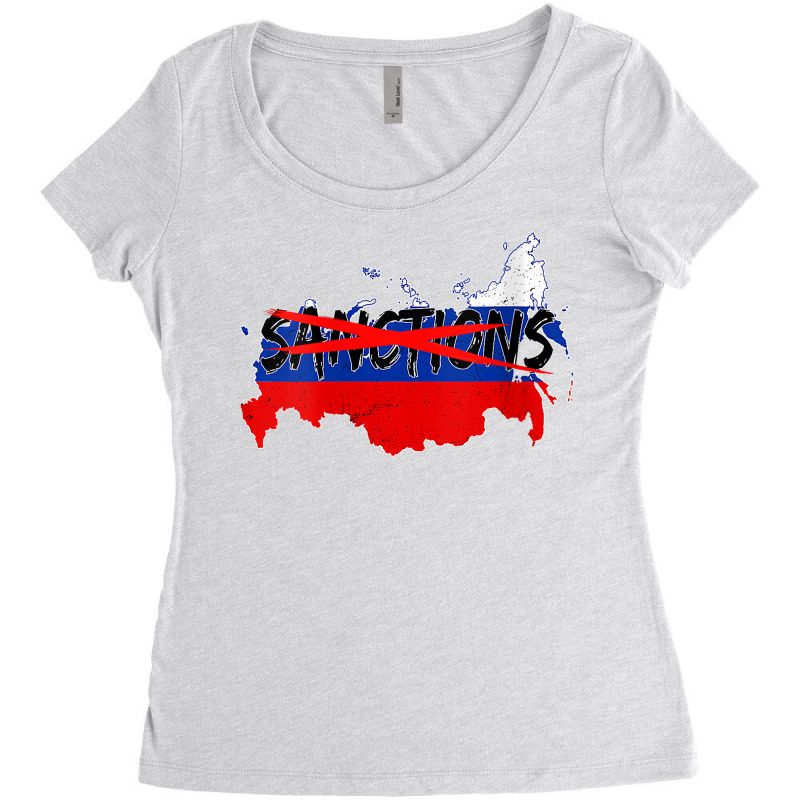 Womens Let's Remove Sanctions On Russia Peace Love And Nord Streams V Women's Triblend Scoop T-shirt by lukaegawaefu | Artistshot